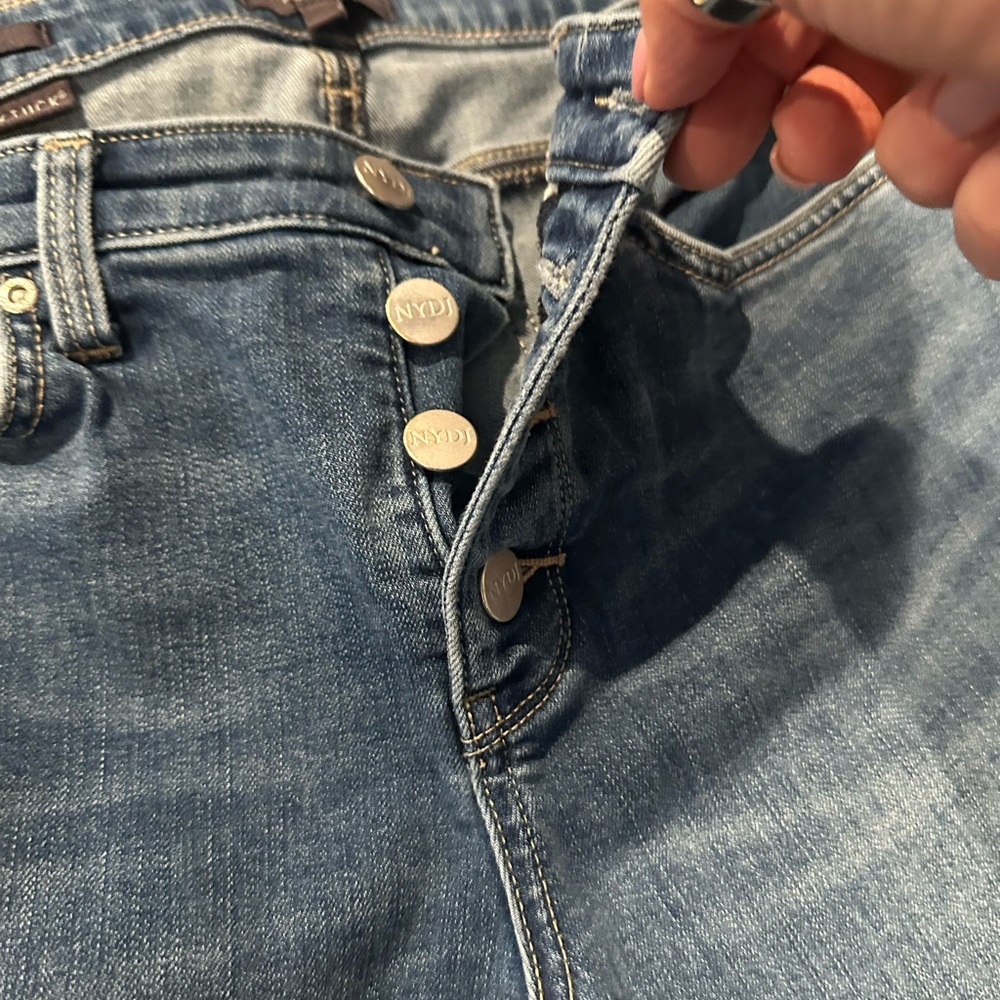 NYDJ Light Blue Denim Jeans with Button fly